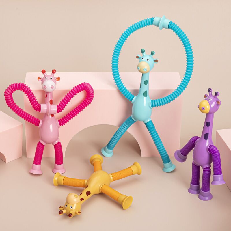 Brinquedo Girafa Flexível com Ventosa - GiraFlex