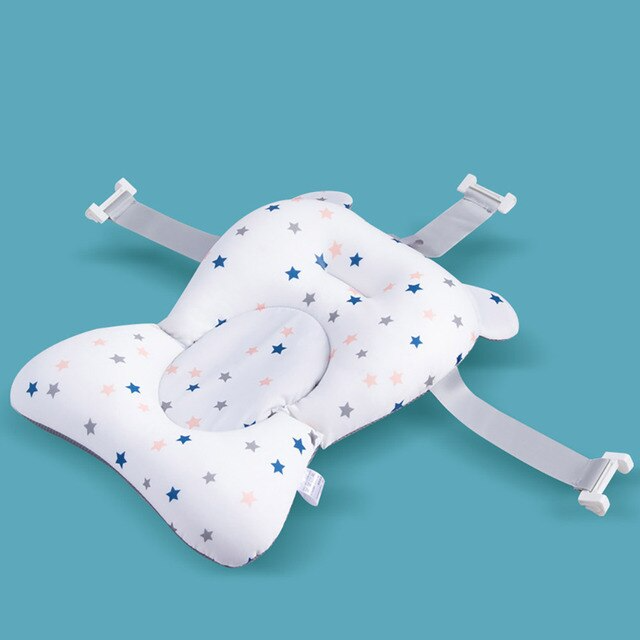 banho para bebê  tapete banheira dobrável ajustável - Acessórios banho  para bebês, almofada para bebês com fivelas e 3 cintos segurança para  viagens em casa Canian : : Bebês